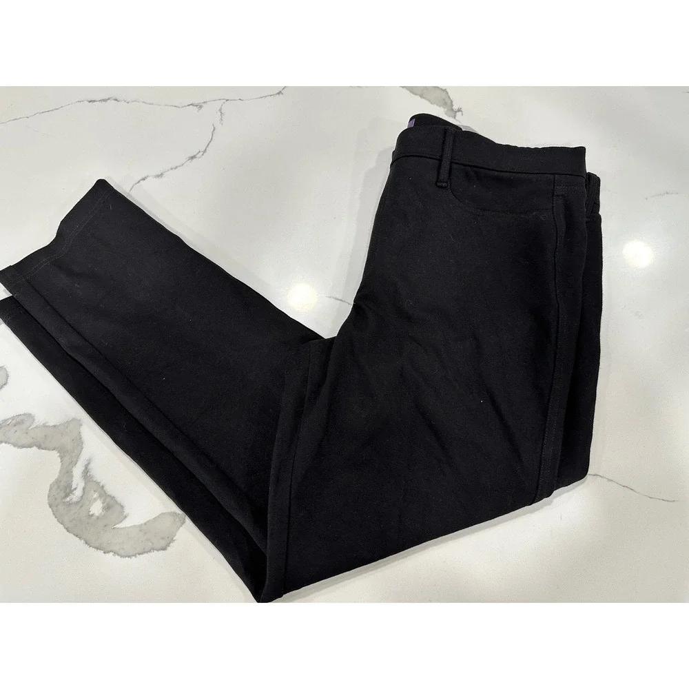 NYDJ Women's‎ Black Trouser Pants Stretch Knit Size 16P